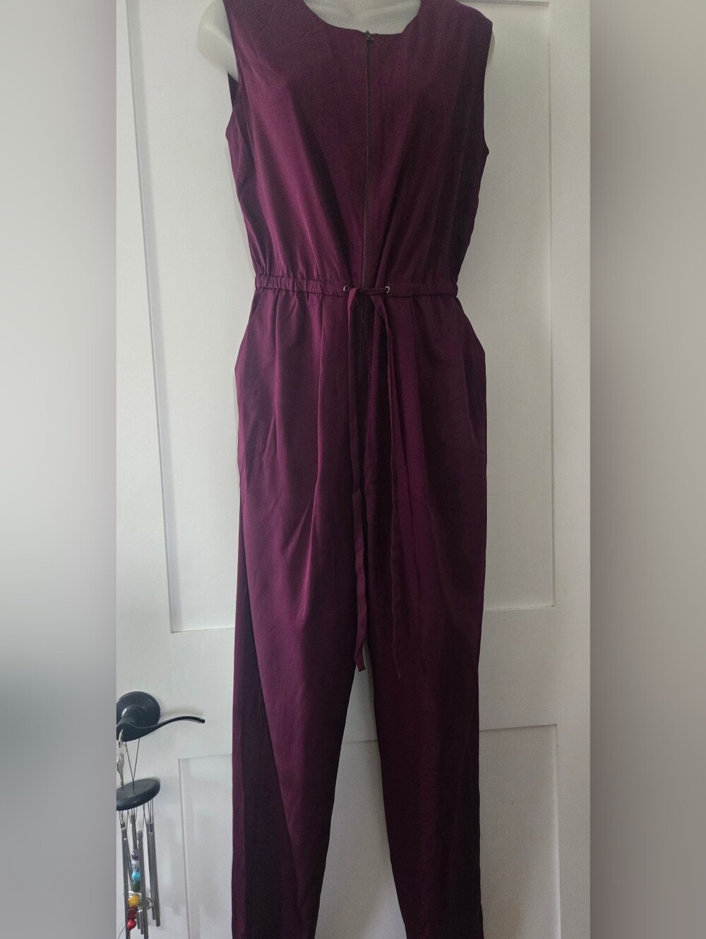 3.1 Philp Lim Silk Blend Sleevless Drawstring Jumpsuit, NWOT, Size 8